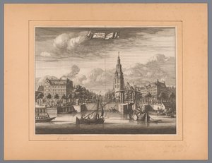 View of the Montelbaanstoren in Amsterdam by Anonymous
