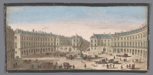 View of the Place des Victoires in Paris
