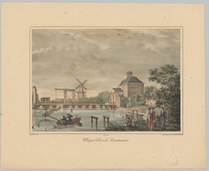 View of the Weesperpoort in Amsterdam (Views of the Six Main Gates of the City of Amsterdam, 1st Booklet) by Anonymous