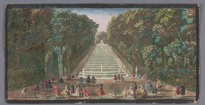 View of the Cascades of the Garden of the Chateau de Marly by Anonymous