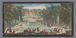 View of the Cascades in the Garden of the Château de Saint-Cloud by Anonymous