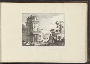 View of the Ruins of the Septizonium in Rome