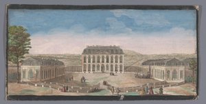 View of the Front of the Chateau de Belle-Vue in Meudon by Anonymous
