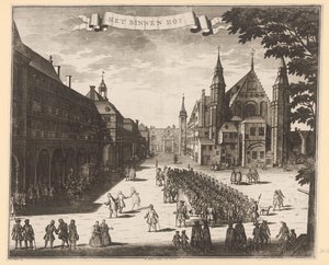 View of the Binnenhof in The Hague