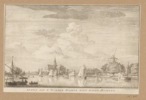 View of the Noorder Spaarne near Haarlem by Anonymous