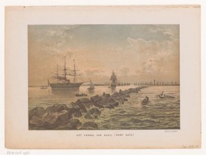 View of the Suez Canal at Port Said by Anonymous