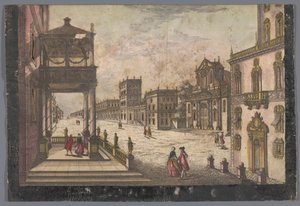 View of the Palace of the Viceroy of Naples in Naples by Anonymous