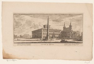 View of the Square at the Rear of St. John Lateran, Rome