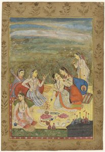 Group of Six Women in a Landscape