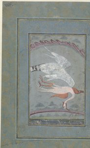 Hawk with Crane by Anonymous