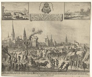 Ice Entertainment on the Frozen Scheldt in Antwerp, 1684