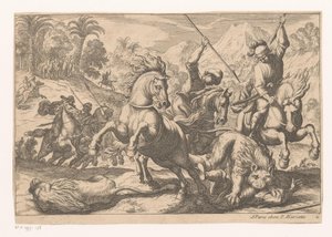 Lion Hunt by Anonymous