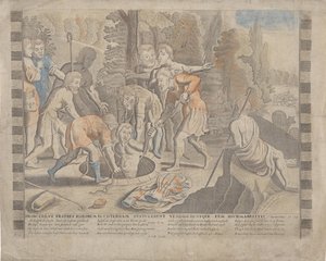 Joseph Thrown into the Pit by His Brothers by Anonymous