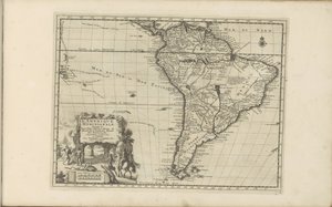 Map of South America (Les Indes Orientales et Occidentales et autres lieux) by Anonymous