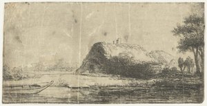 Canal with Farmhouse and a Boat