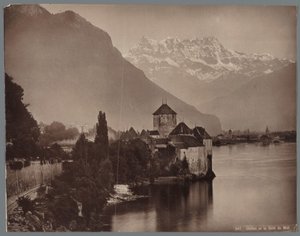 Castle of Chillon on Lake Geneva, in the Distance the Dents du Midi by Anonymous