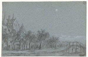 Church Building Behind Row of Trees