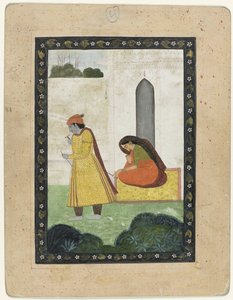 Krishna Leaves Radha by Anonymous