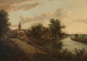 Landscape with Rolling Bridge by Anonymous