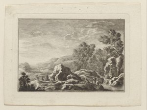 Landscape with Three Men by a Stream