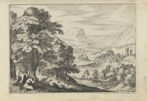 Landscape with Bird Catchers by Anonymous