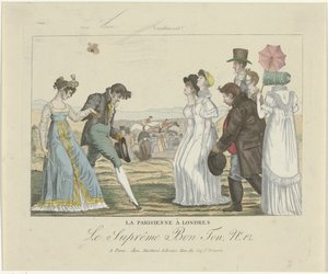 The Supreme Good Taste. Caricatures, 1800-1815, No 12: The Parisian in London by Anonymous
