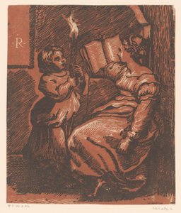 Reading Sibyl with Child by Anonymous