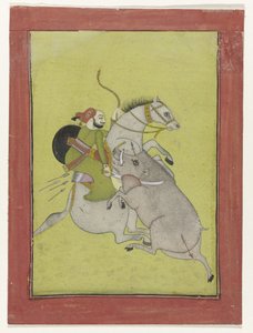 Maharao Umed Singh of Bundi Killing a Wild Boar by Anonymous