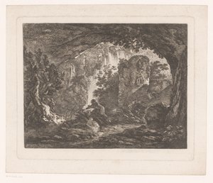 Man Fleeing from Snake by Anonymous