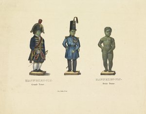 Manneken Pis in Various Outfits, 1817