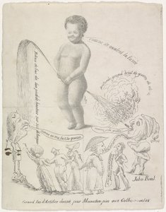 Manneken Pis Fireworks, 1820 by Anonymous