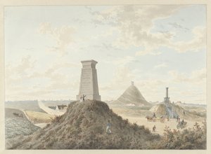 Monuments at Waterloo, 1815 by Anonymous