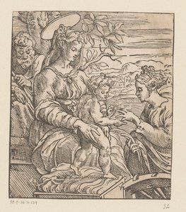 Mystical Marriage of Saint Catherine by Anonymous
