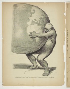 Naked Paul Kruger Holding the World