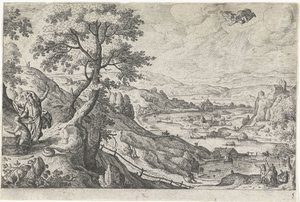 The Sacrifice of Isaac (series title: Landscapes with Mythological and Biblical Representations) by Anonymous