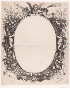 Frame with Putti and Fruits