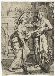 Meeting Between Two Women by Anonymous