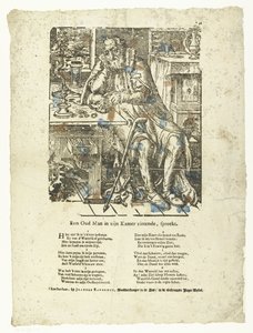 Old man in his room (vanitas) (An Old Man in his Room Sitting, Speaking)