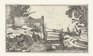 Path by a Waterfall (series title: Landscapes after Esaias van de Velde)