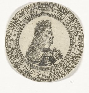 Medal with the Portrait of Ferdinand Charles III and the Names of the Dukes of Mantua by Anonymous