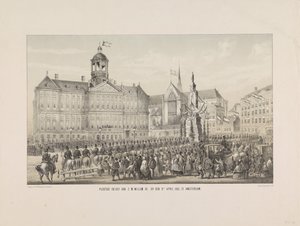 Solemn Entry of His Majesty William III, on April 9, 1861, in Amsterdam