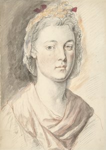 Portrait of a Young Woman by Anonymous