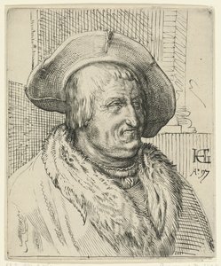Portrait of a Man with a Hat by Anonymous