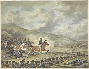 Prince of Orange Leading the Dutch Troops at Quatre-Bras, 1815