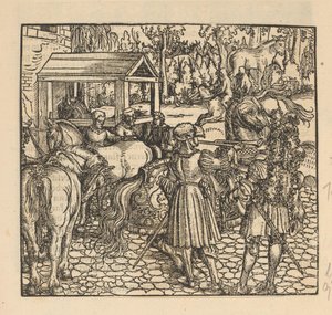 Knights at a Stud Farm by Anonymous
