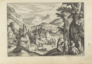 River Landscape (Landscapes with Figures) by Anonymous