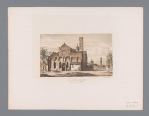 Ruins of the Mariakerk in Utrecht by Anonymous