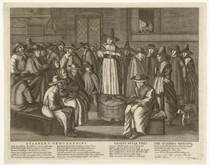 Satirical Print on the English Quakers, ca. 1656 by Anonymous
