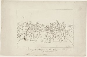 Caricature of the Disagreement in the Belgian National Congress over Electing a King, 1831