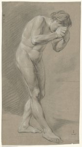 Standing Male Nude, Bent Forward to the Right